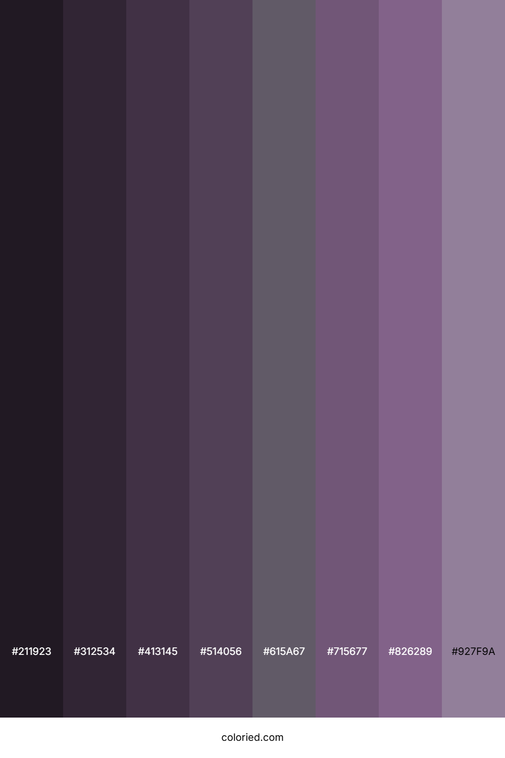 Faded Purple Color Shades