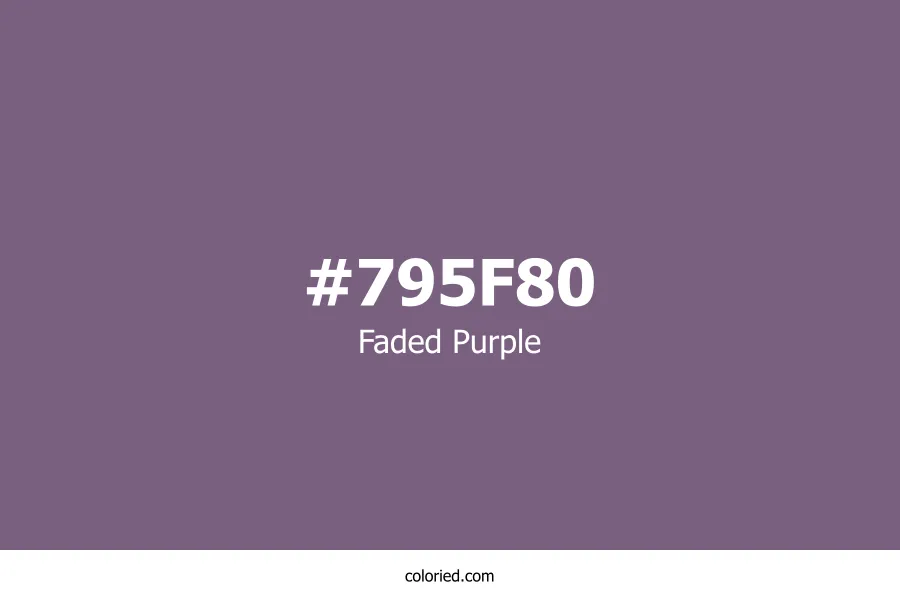 Faded Purple Color