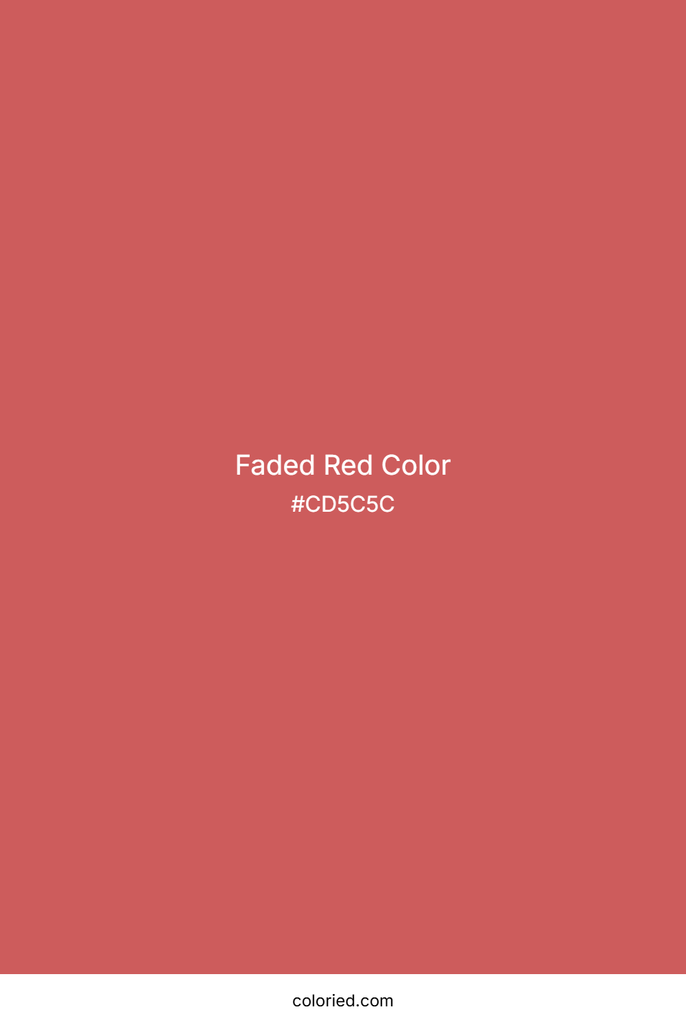 Faded Red Color
