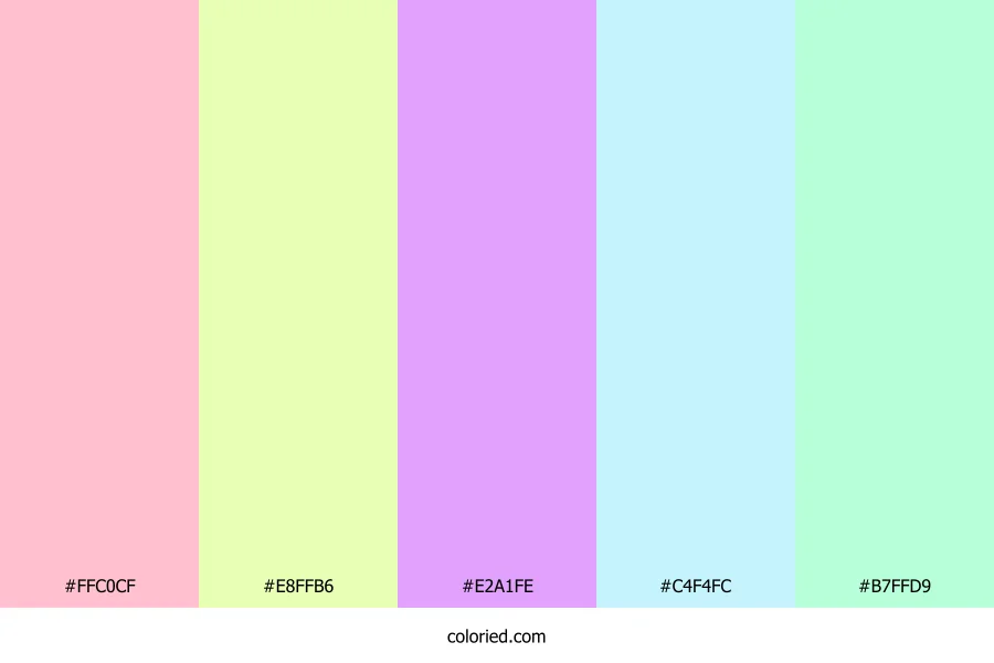 Fairy Tale Pastels Color Palette