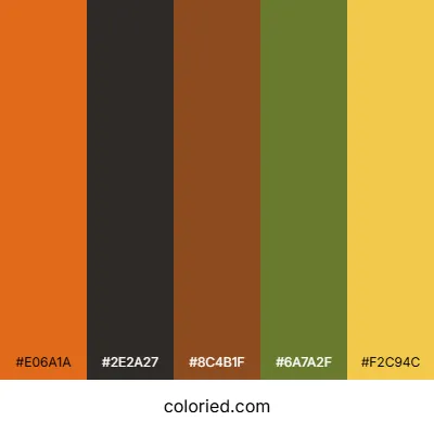 Fall Halloween Color Palette