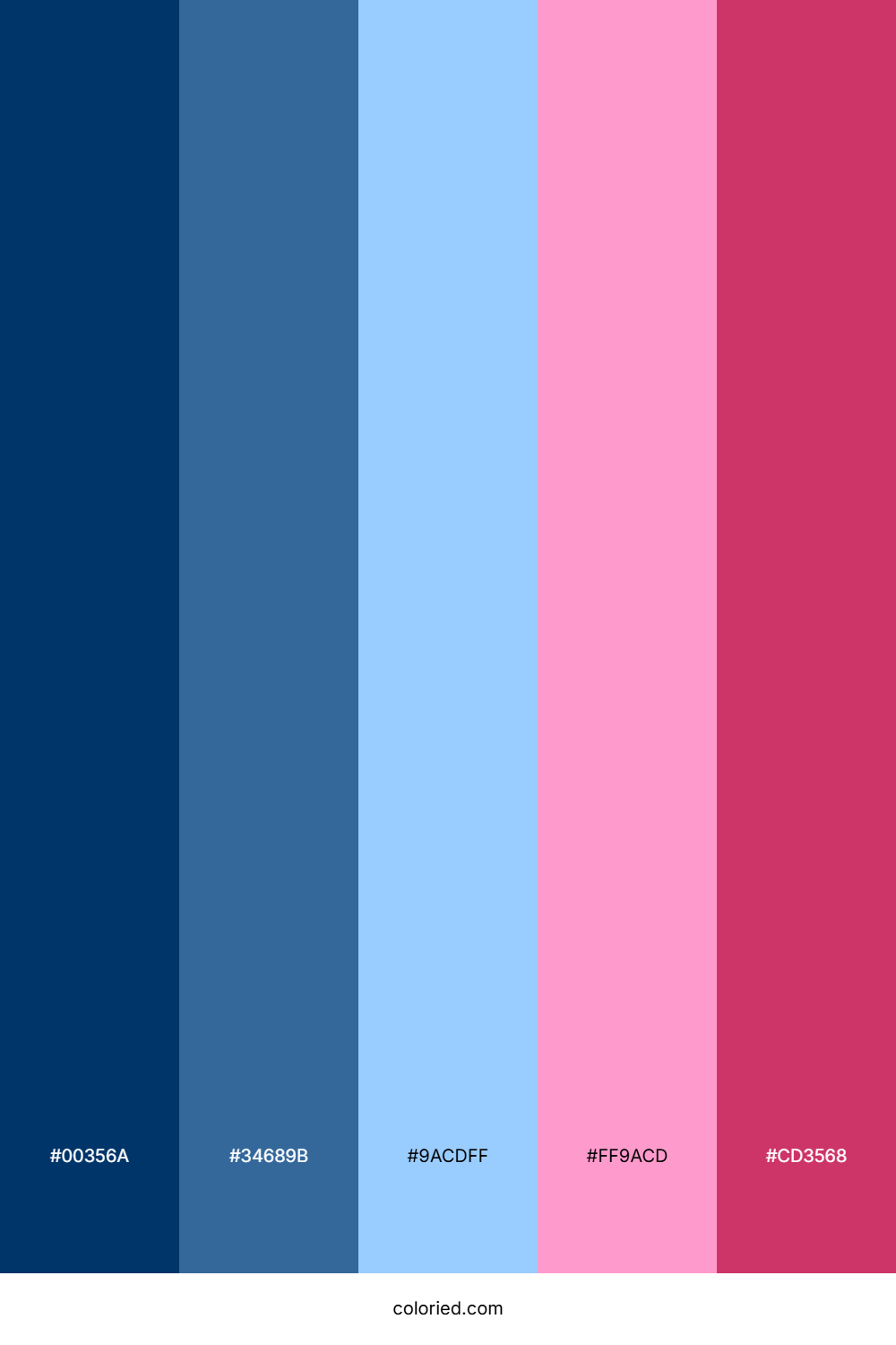 Fancy Blue and Pink Color Palette