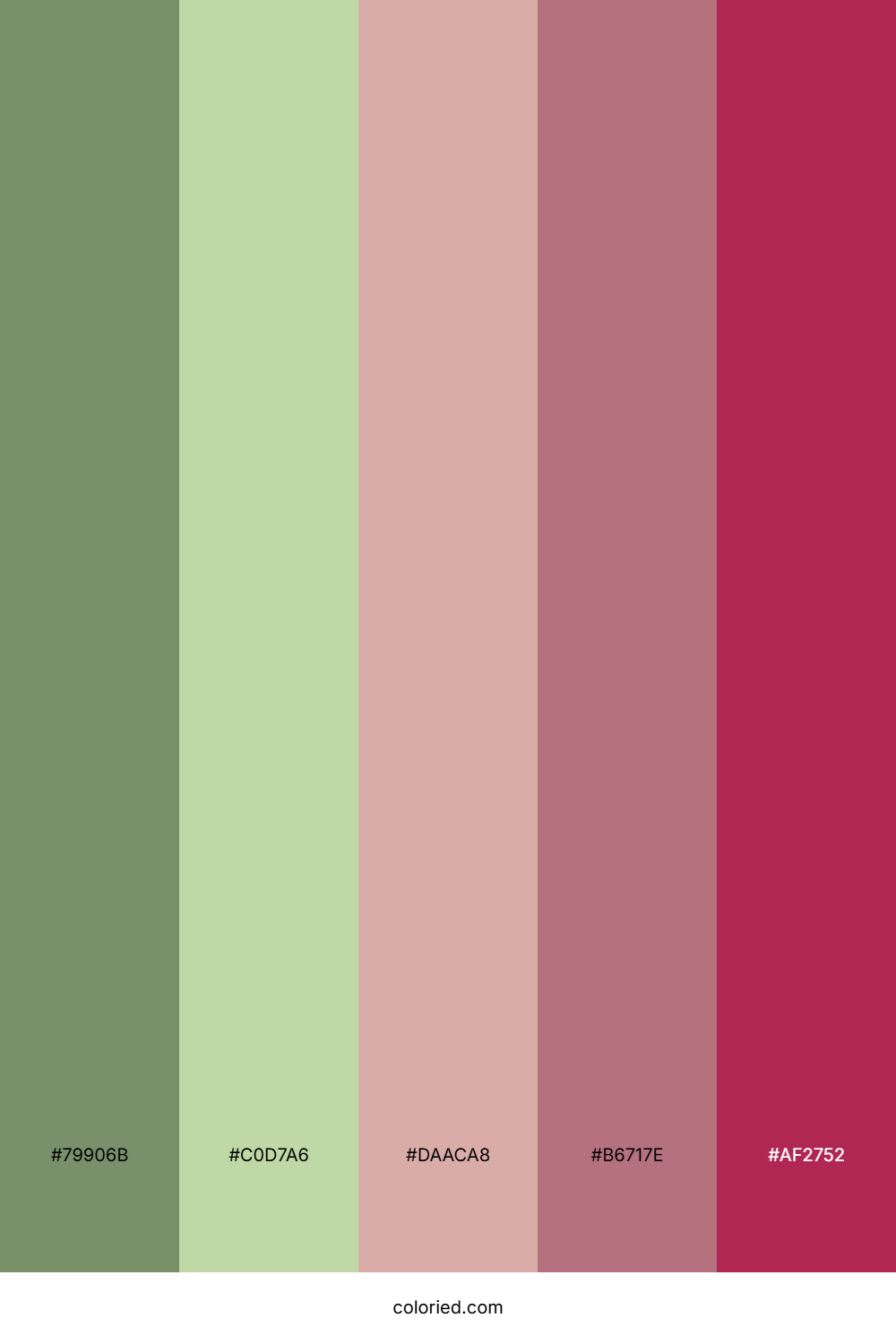 Fern Blush Autumn Color Palette
