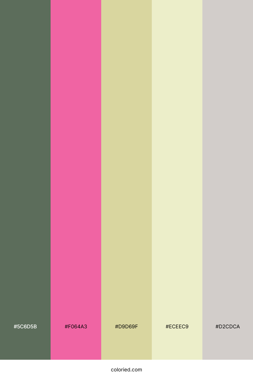 Fern Blush Mist Color Palette