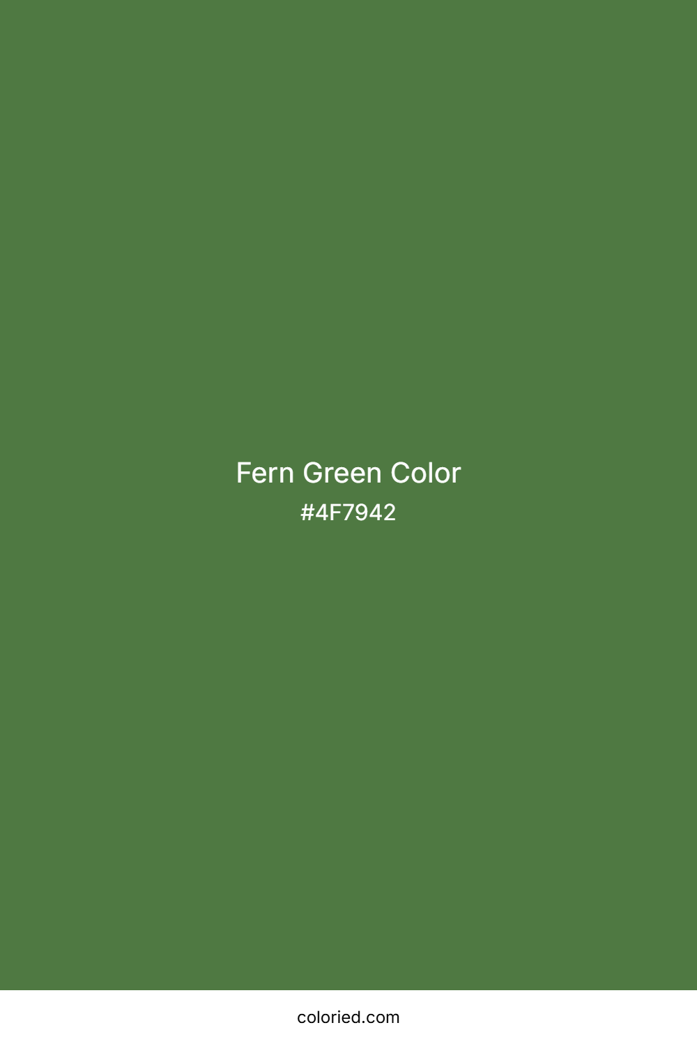 Fern Green Color