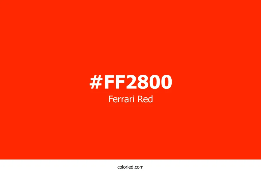 Ferrari Red Color Hex Code