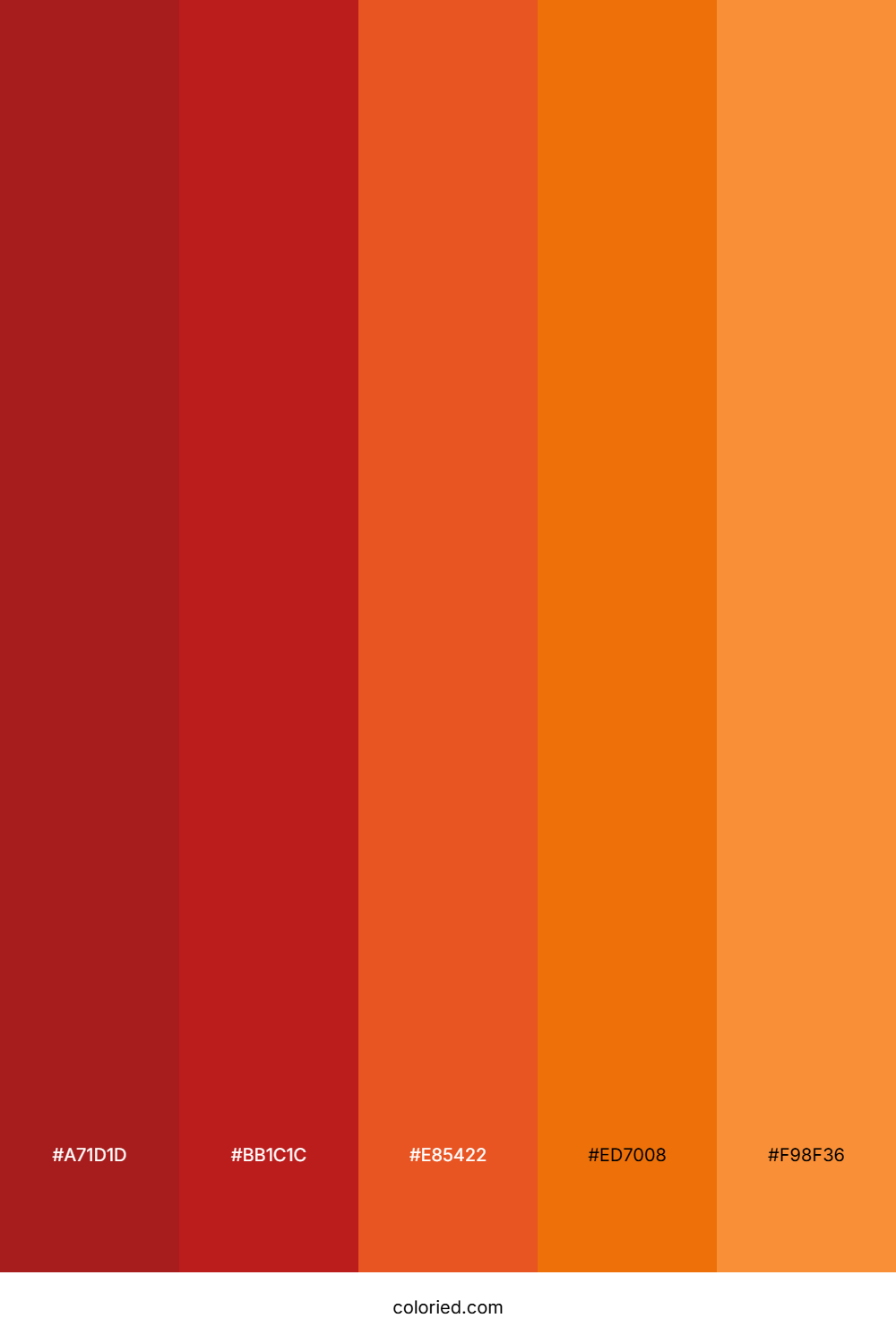 Fiery Autumn Path Color Palette