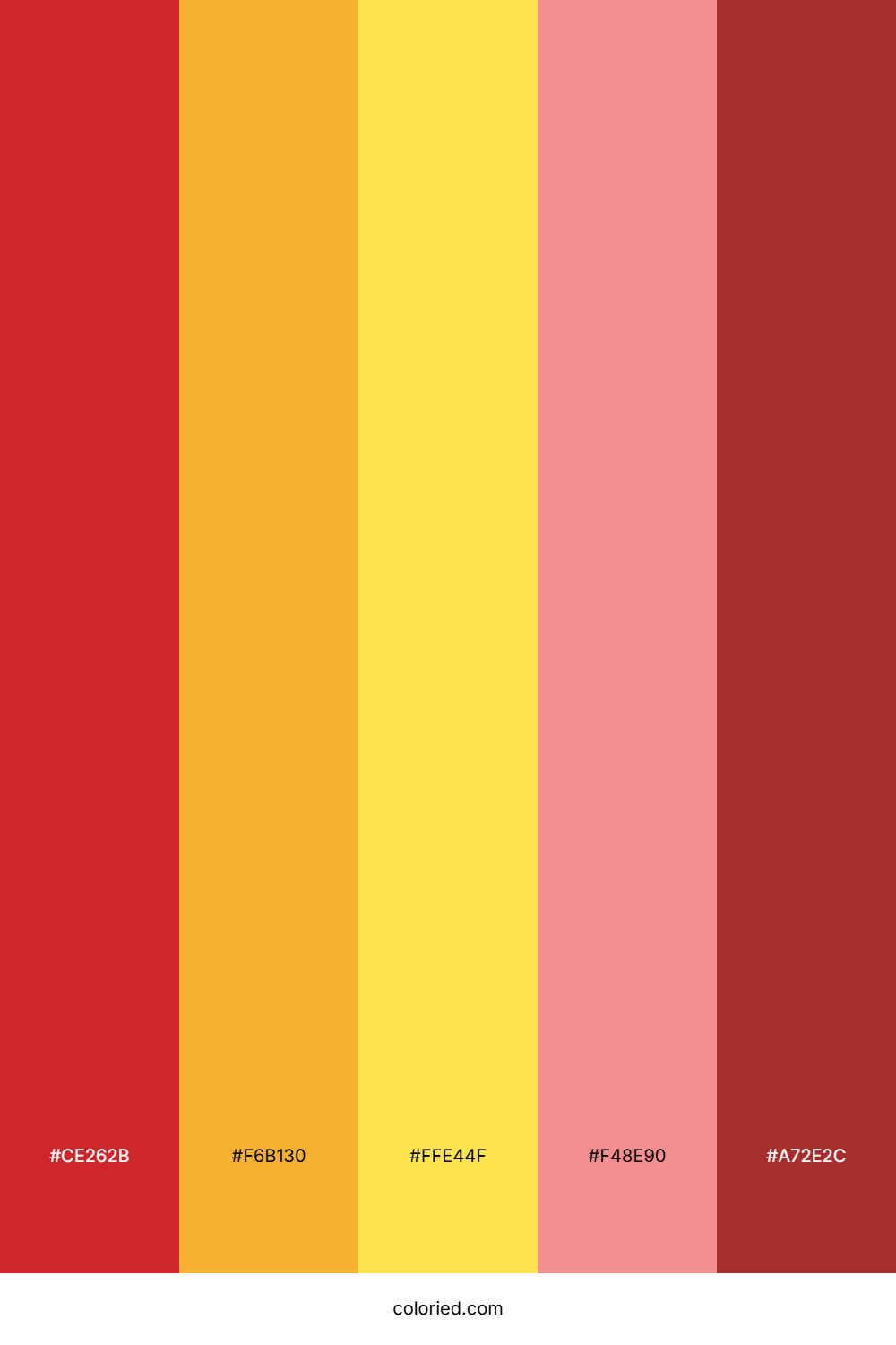 Fiery Citrus Contrast Color Palette