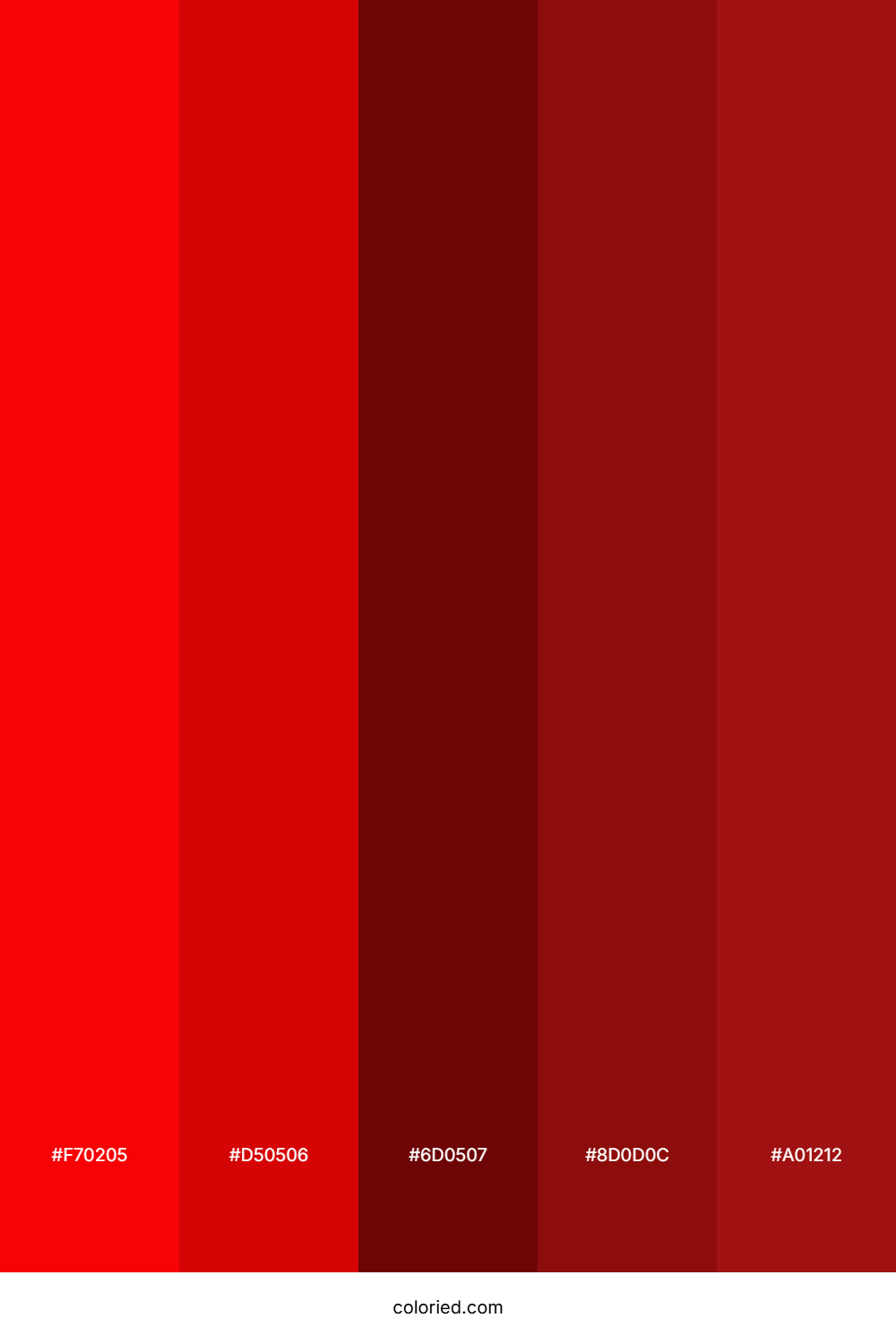 Fiery Crimson And Dark Red Color Palette