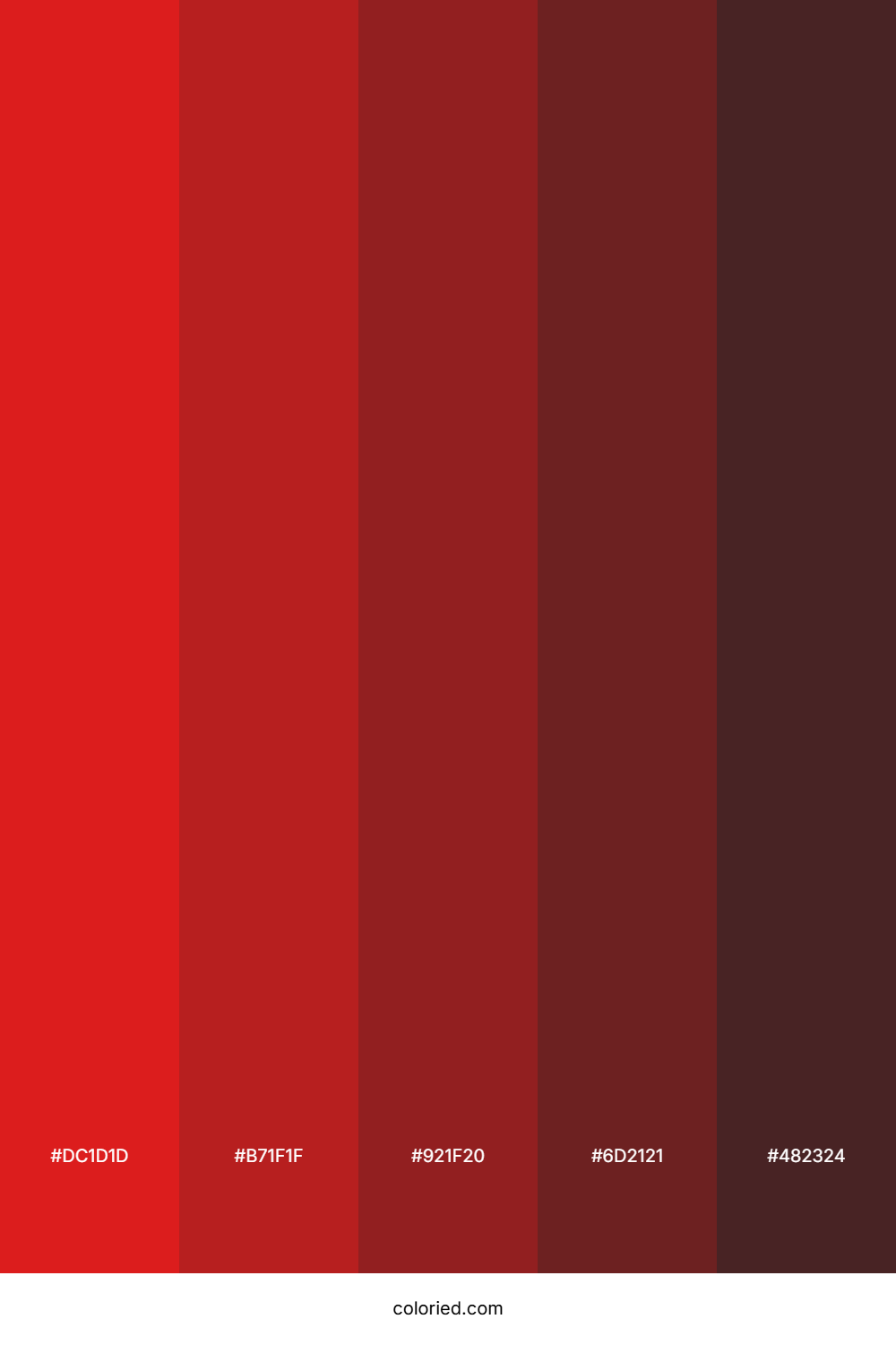 Fiery Crimson Shadow Color Palette
