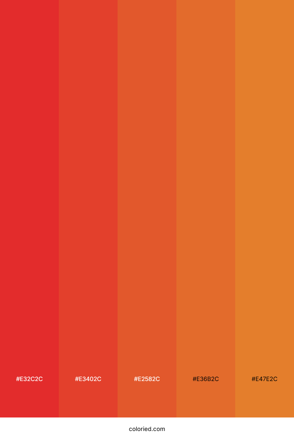 Fiery Orange Blaze Color Palette