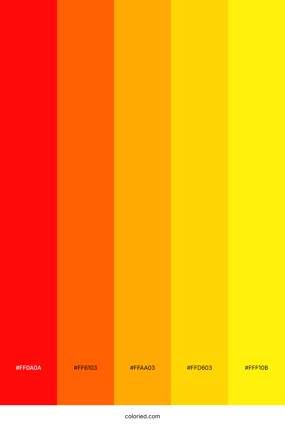 Fiery Red and Tangerine Color Palette
