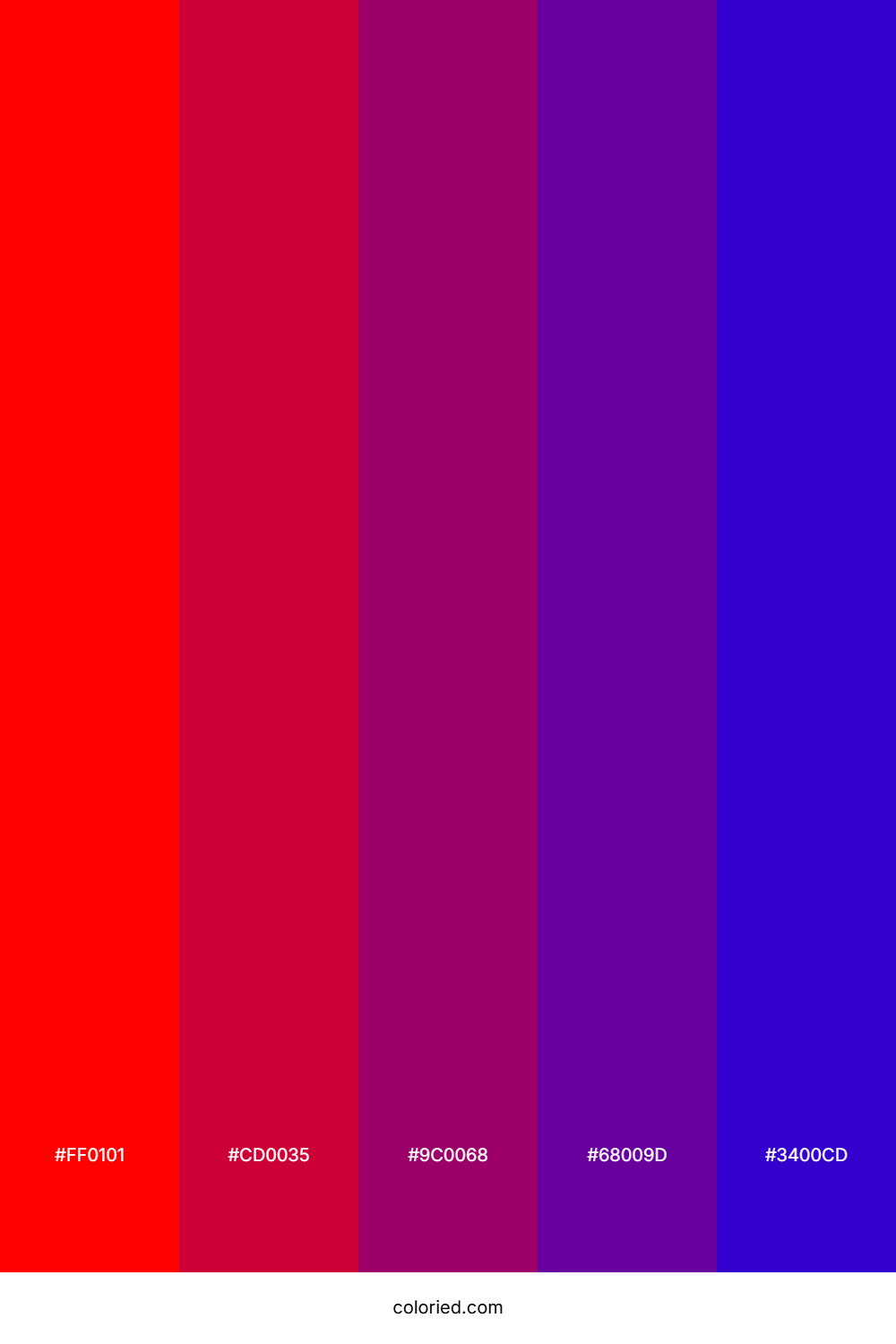 Fire Engine Red And Royal Blue Color Palette