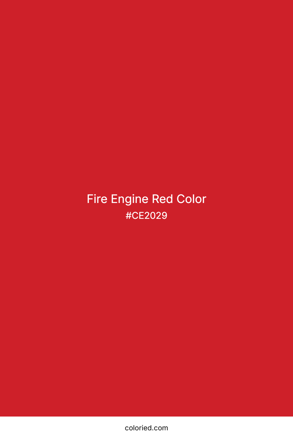 Fire Engine Red Color