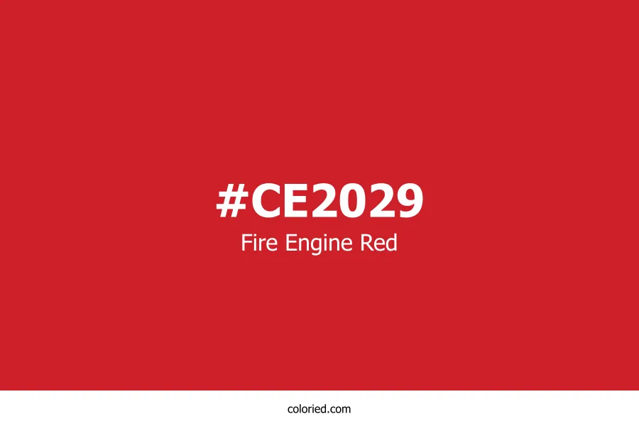 Fire Engine Red Color Hex Code