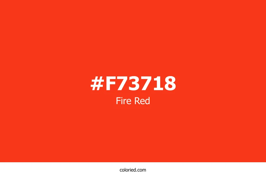 Fire Red Color