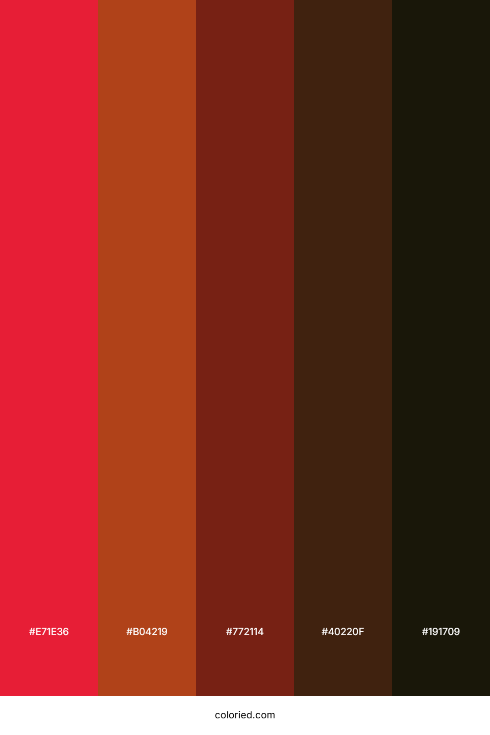 Firebrick Ember Color Palette