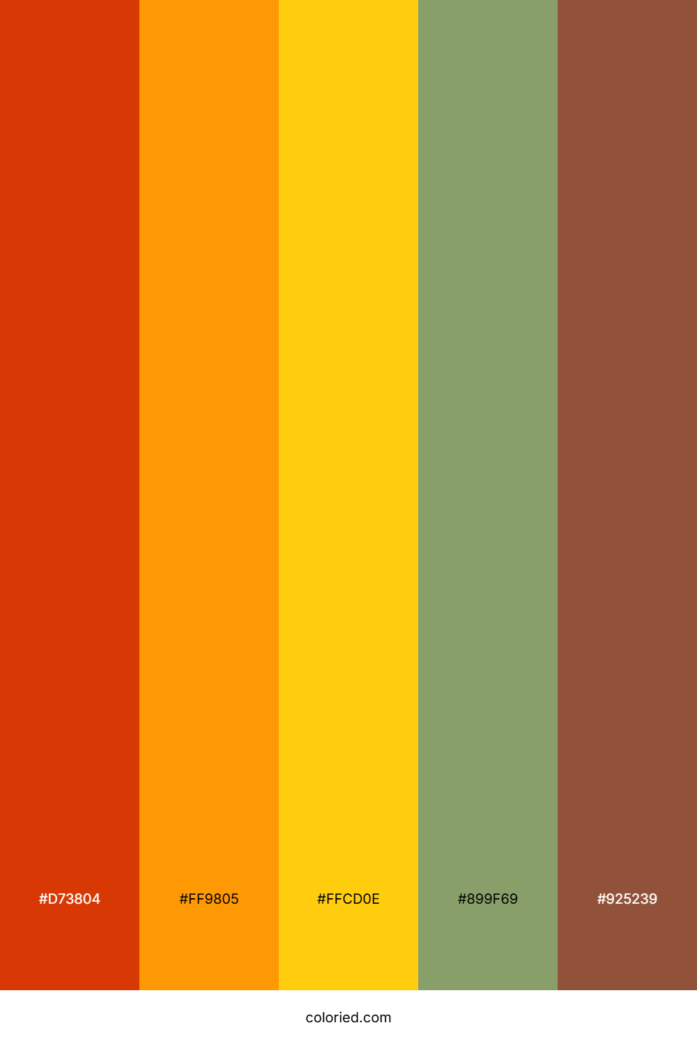 Firelight Citrus Orchard Color Palette