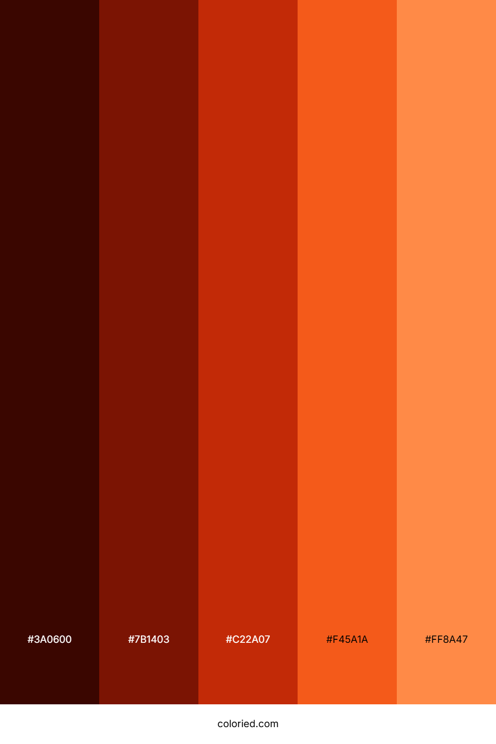 Flame of Fire Color Palette
