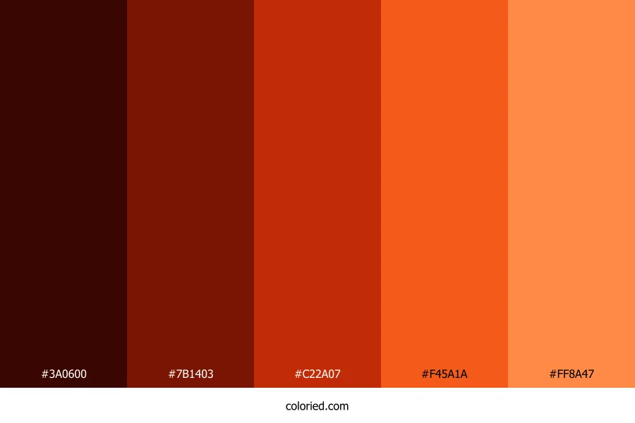 Flame of Fire Color Palette