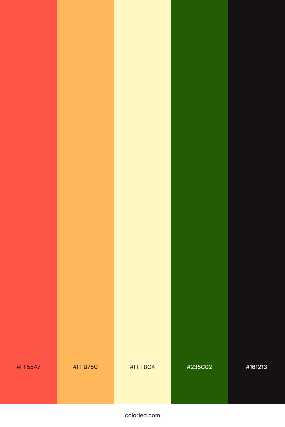 Flaming Citrus Grove Palette
