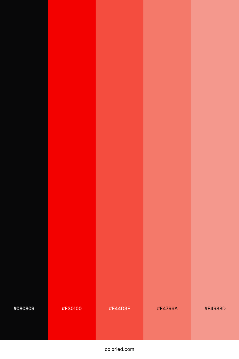 Flaming Ruby Color Palette