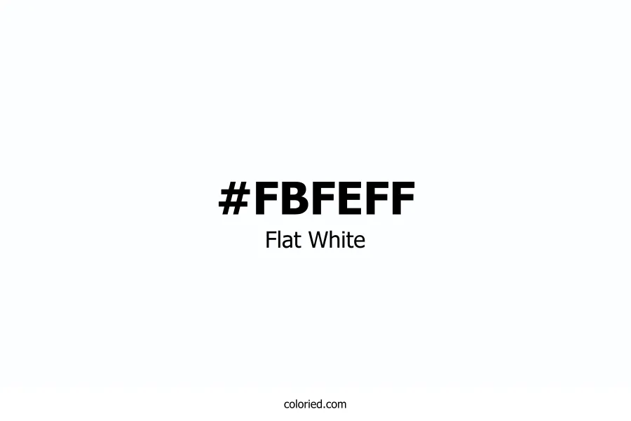 Flat White Color