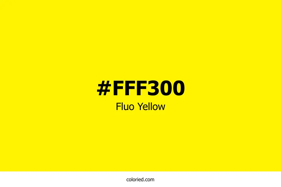 Fluo Yellow Color
