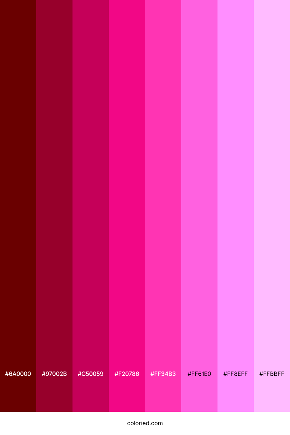 Fluorescent Pink Shades