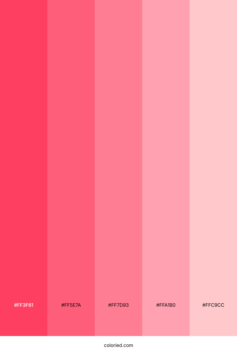 Fluorescent Salmon Color Palette