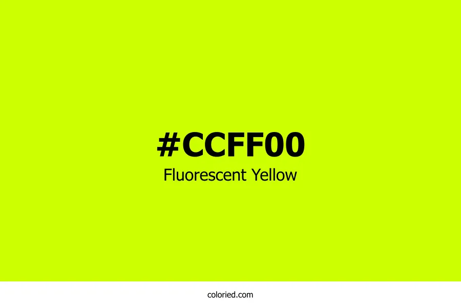 Fluorescent Yellow Color