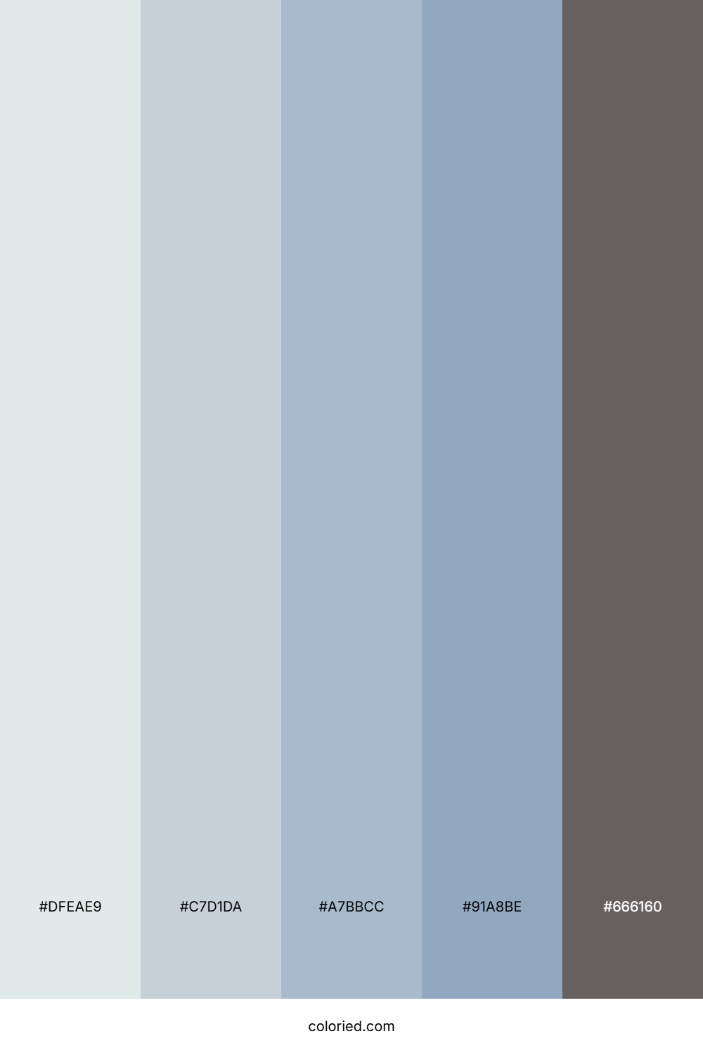 Foggy Harbor Breeze Color Palette