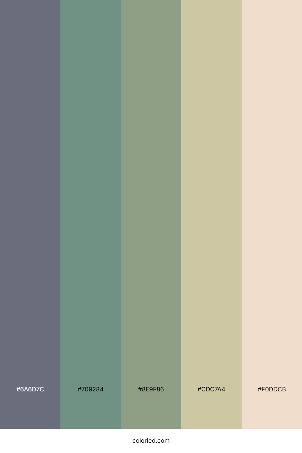 Foggy Mountain Meadow Color Palette