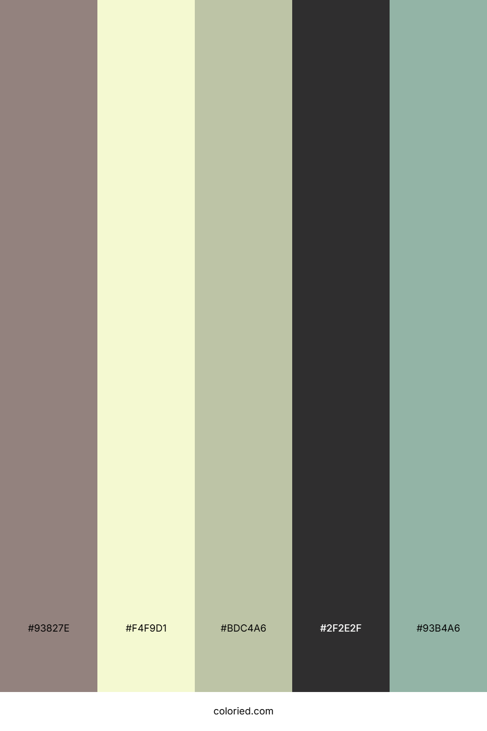 Foggy Mountain Spring Color Palette