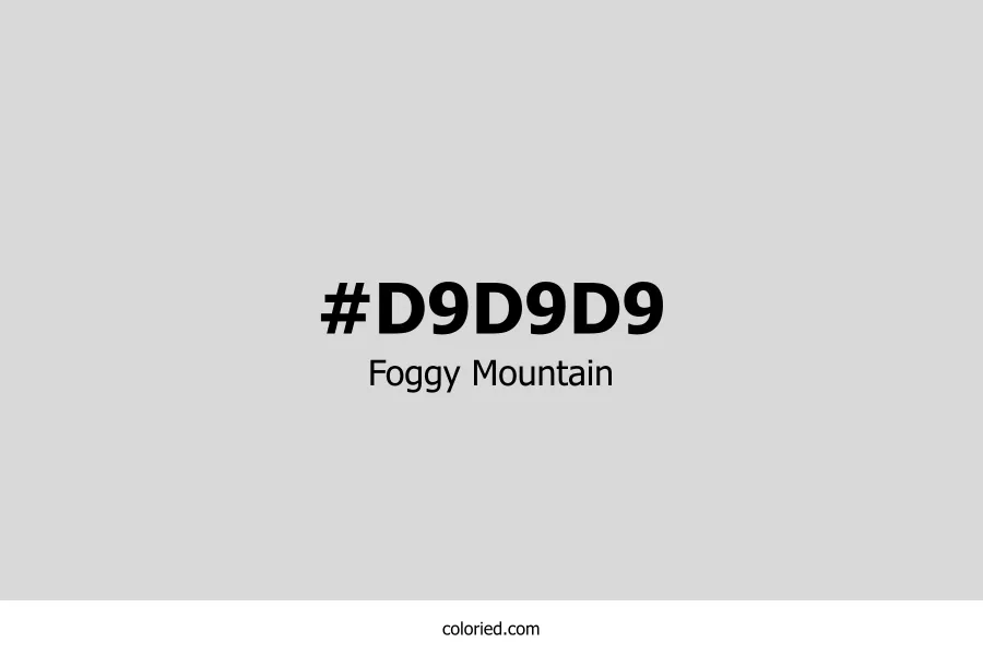 Foggy Mountain Color