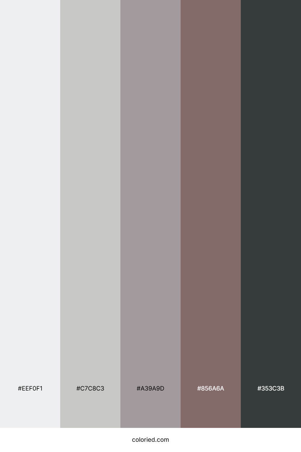 Foggy River Stones Palette