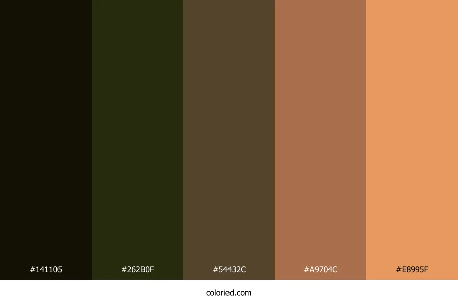 Forest Amber Dawn Color Palette