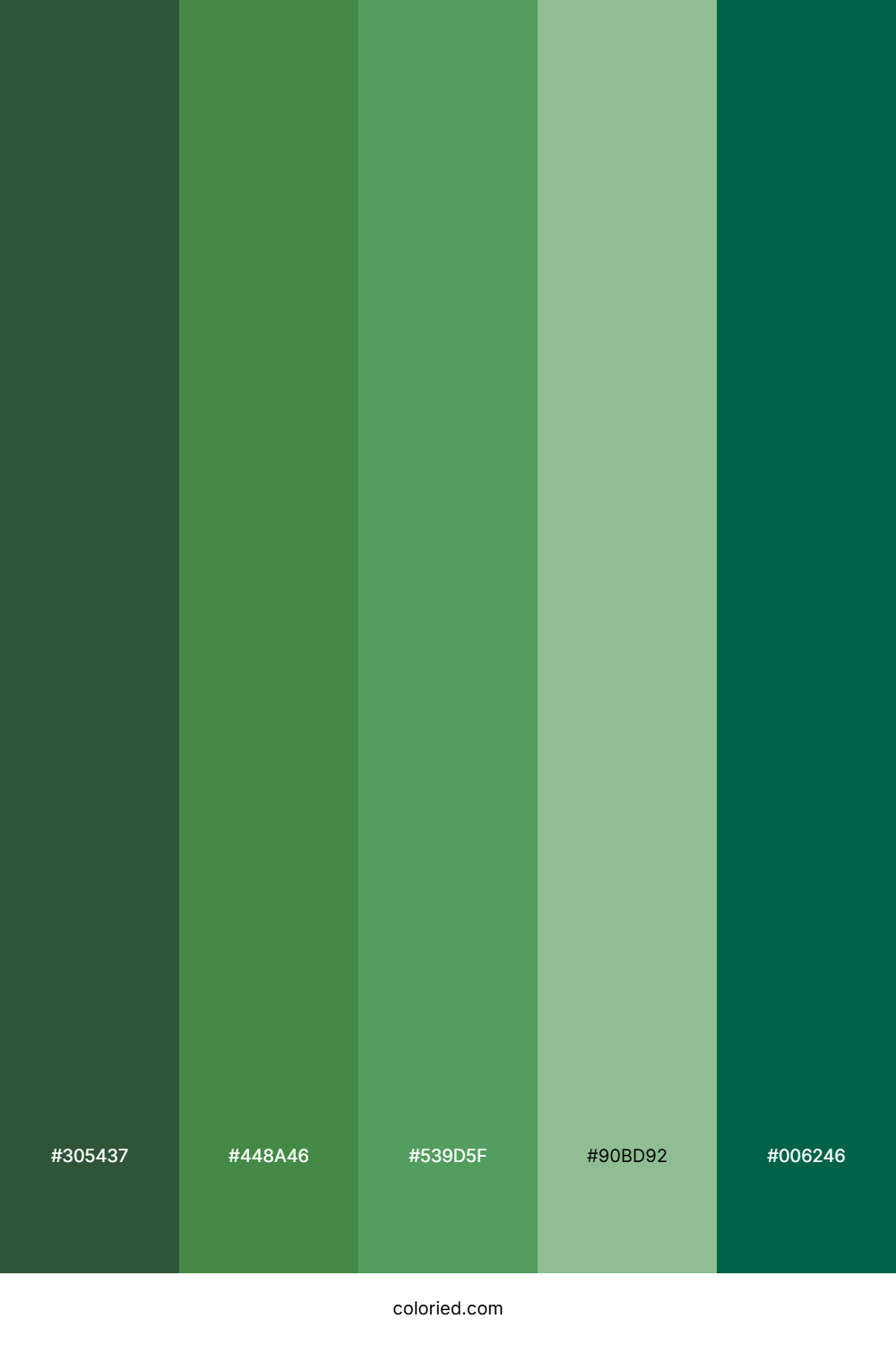 Forest And Lime Green Color Palette