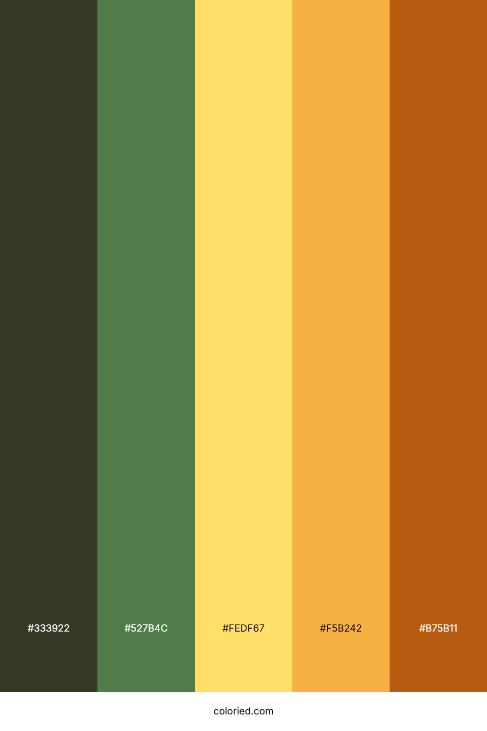Forest Gold Dusk Palette