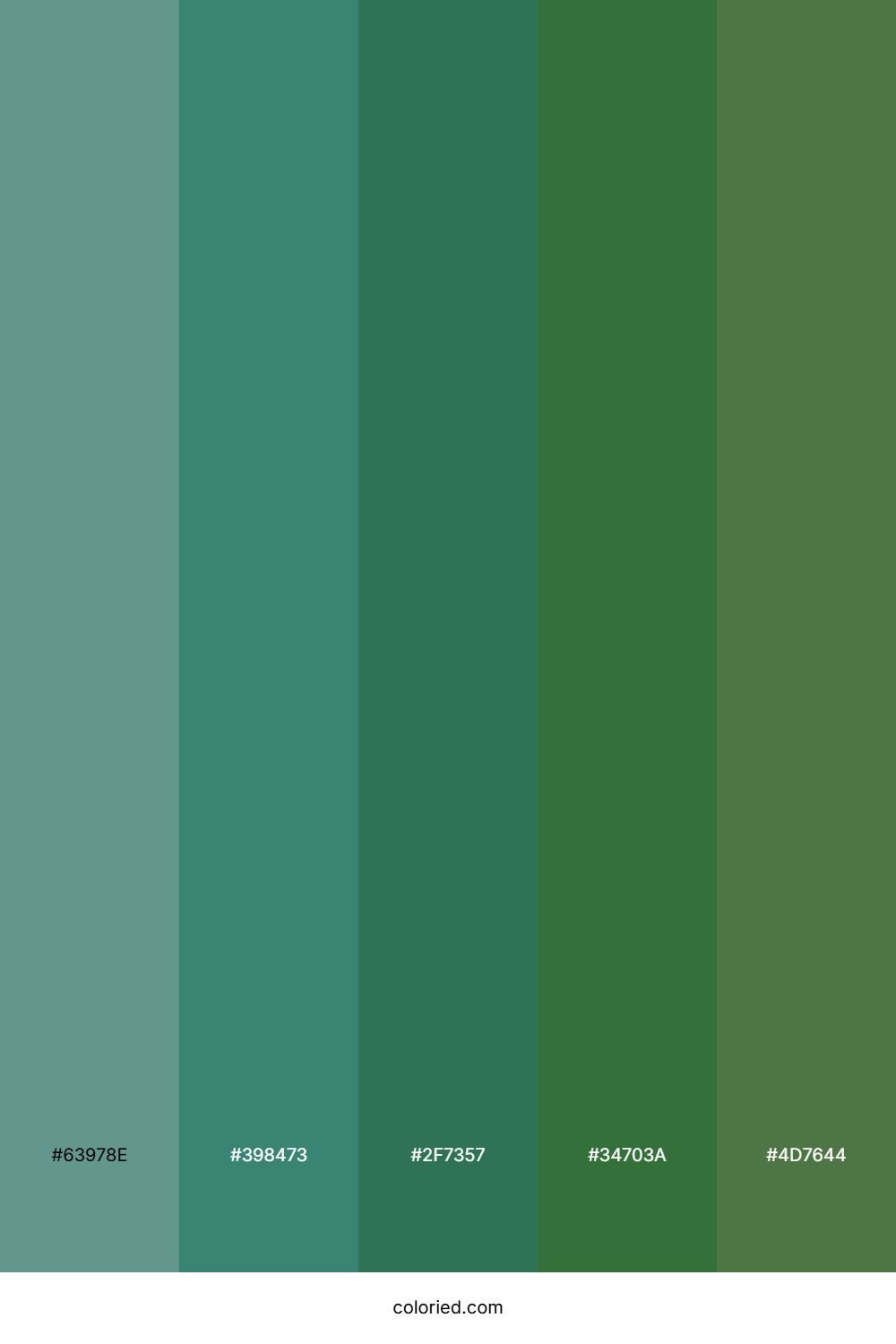 Forest Green and Olive Color Palette