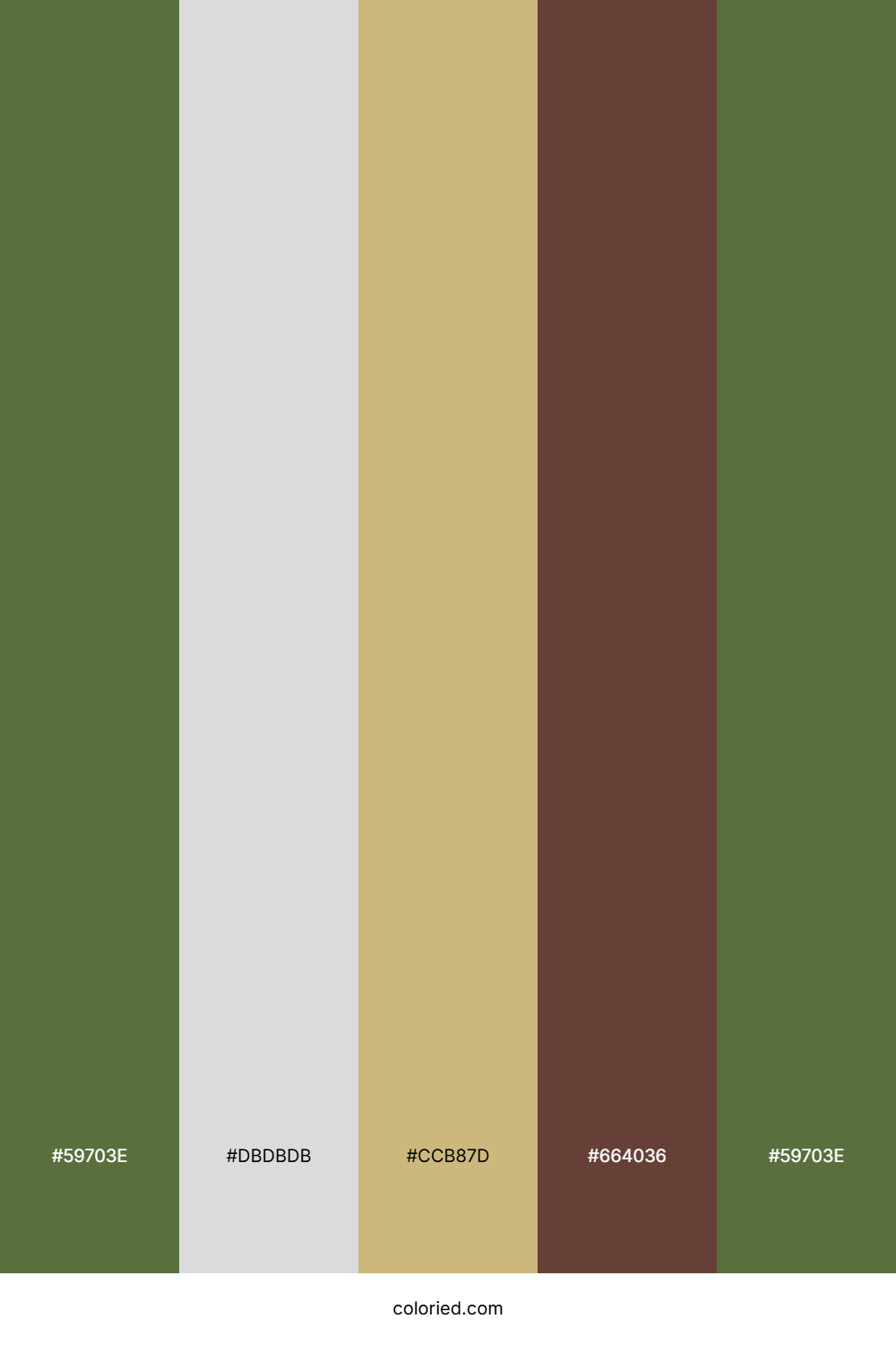 Forest Green And Sand Color Palette