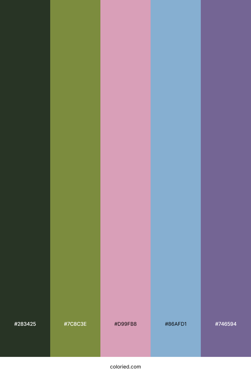 Forest Lavender Twilight Color Palette