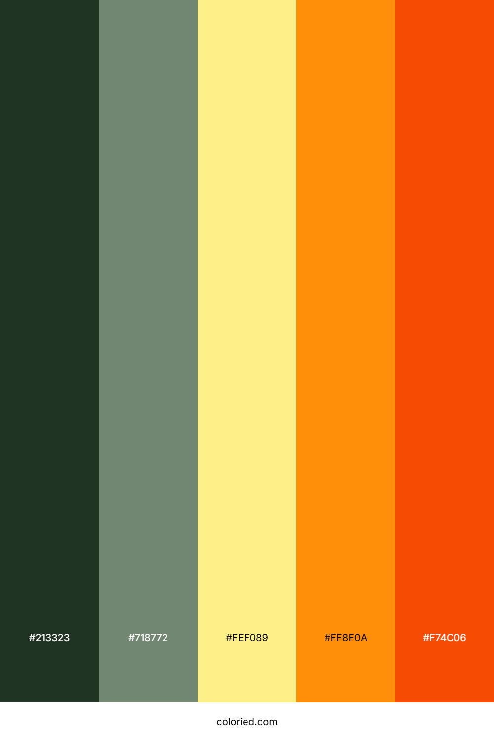 Forest Lemon Ember Color Palette