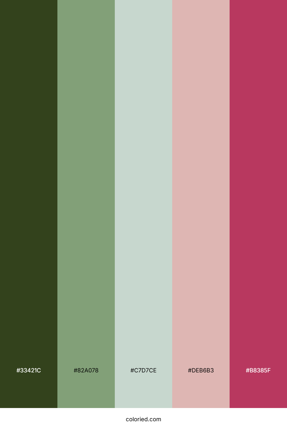 Forest Mint Blossom Color Palette