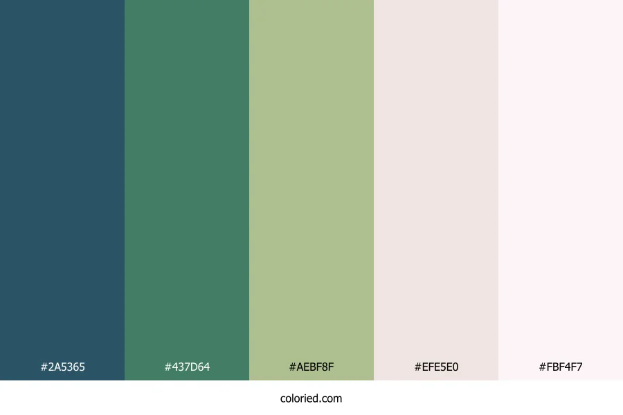 Forest Moss Cloud Color Palette