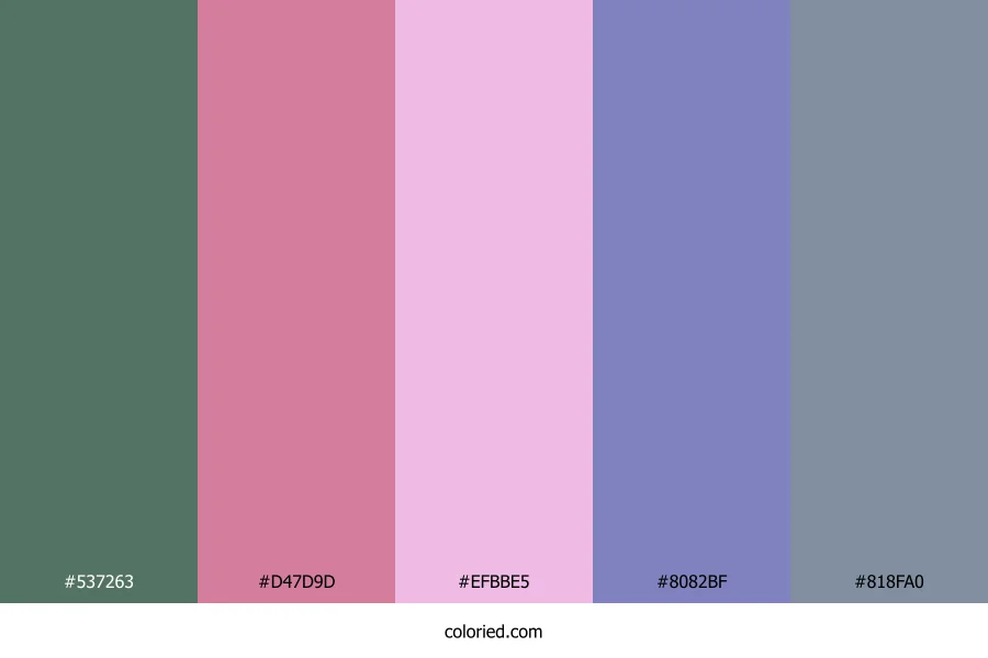 Forest Rose Twilight Color Palette