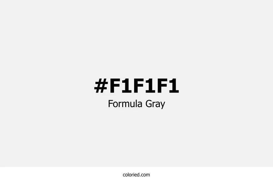 Formula Gray Color