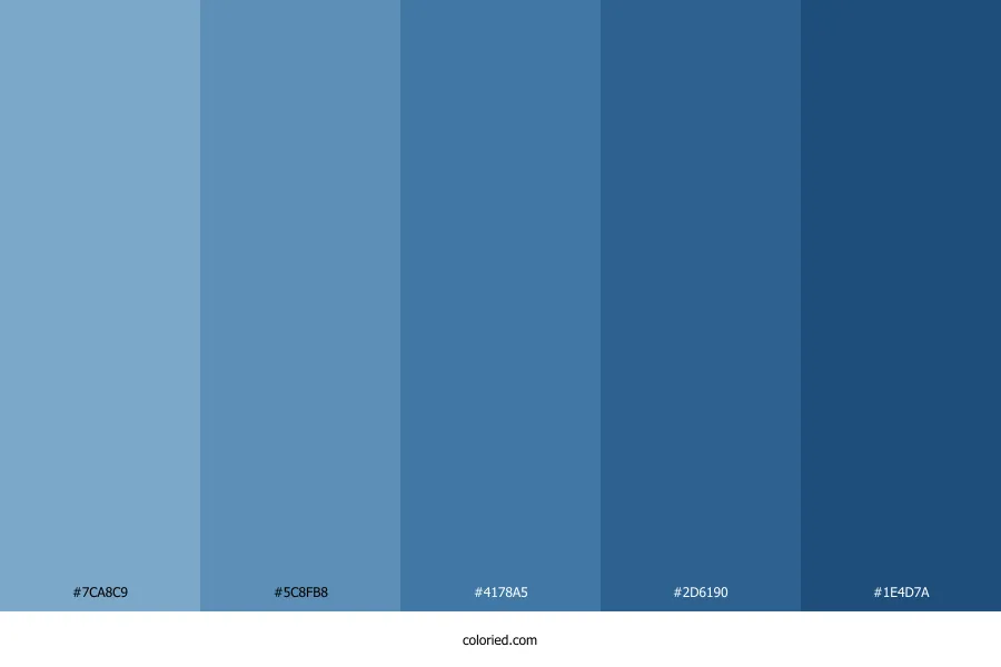 French Blue Color Palette