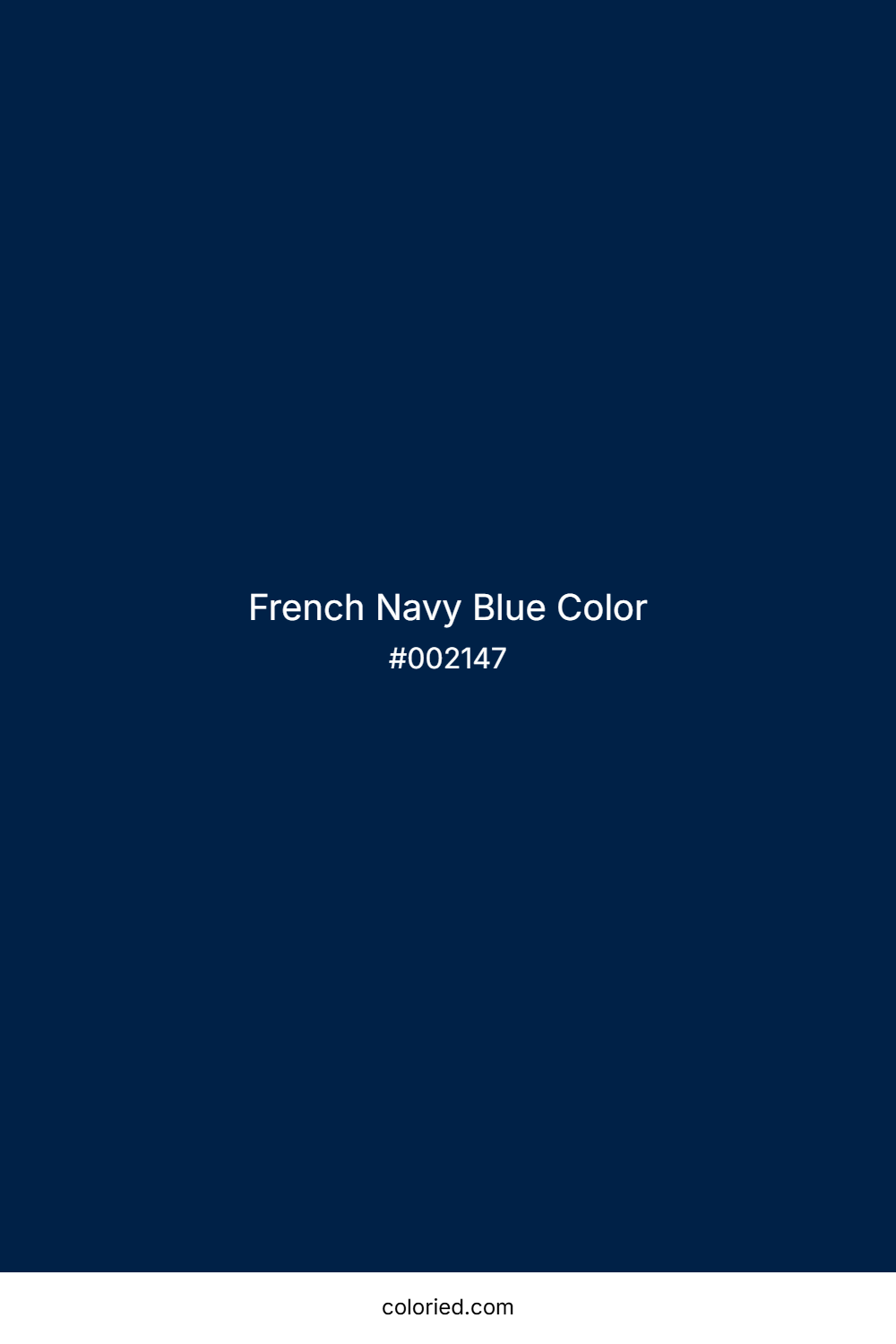 French Navy Blue Color