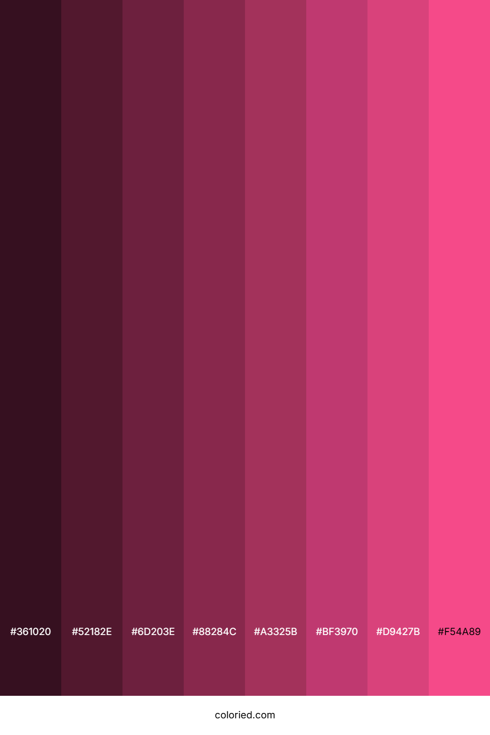 French Rose Color Shades